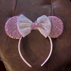 Disney Pink Sequin Minnie Mouse Ears Headband